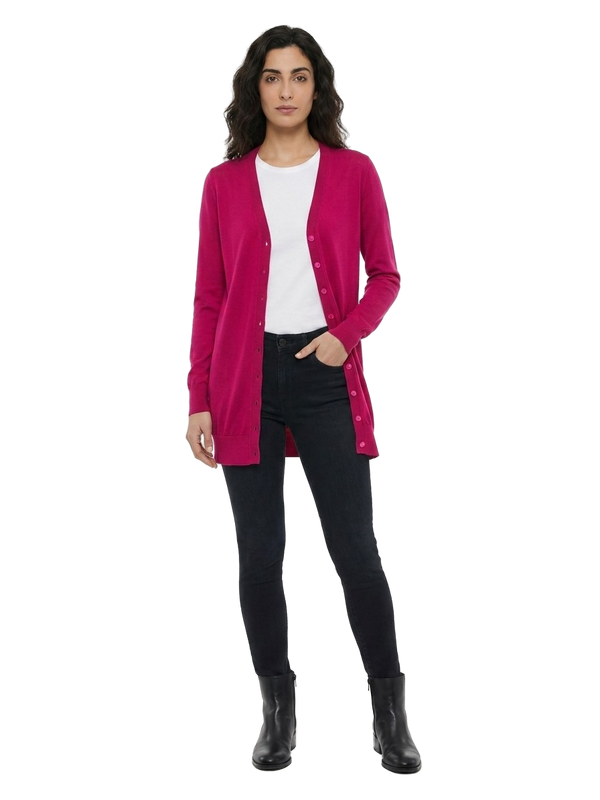 Pink Silk Cardigan Clothing