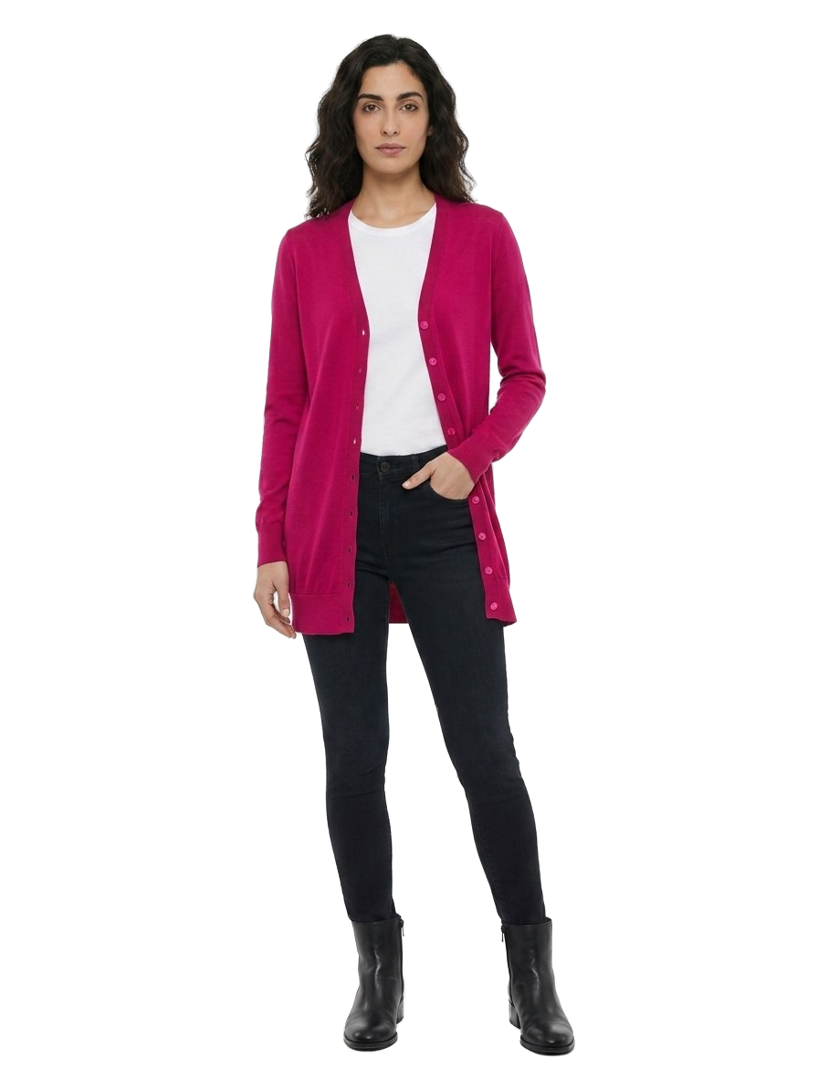 Pink Silk Cardigan Clothing