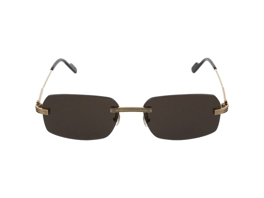 Sunglasses Cartier Ct0271s 001 Gold Grey 58-17-145 Metal