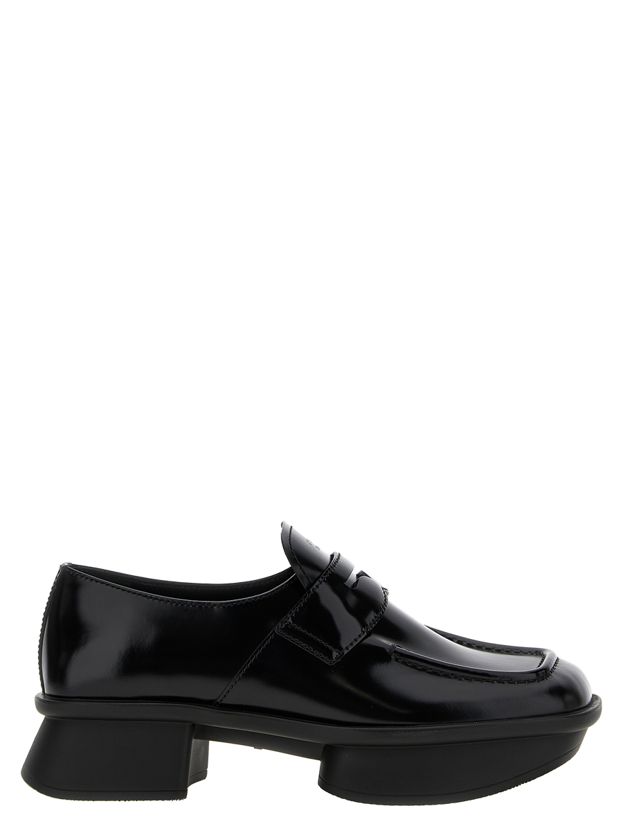 Black Calfskin Slip-On Loafers