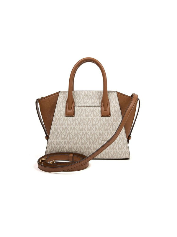 Michael Kors 89.4% Coated Canvas satchel in beige