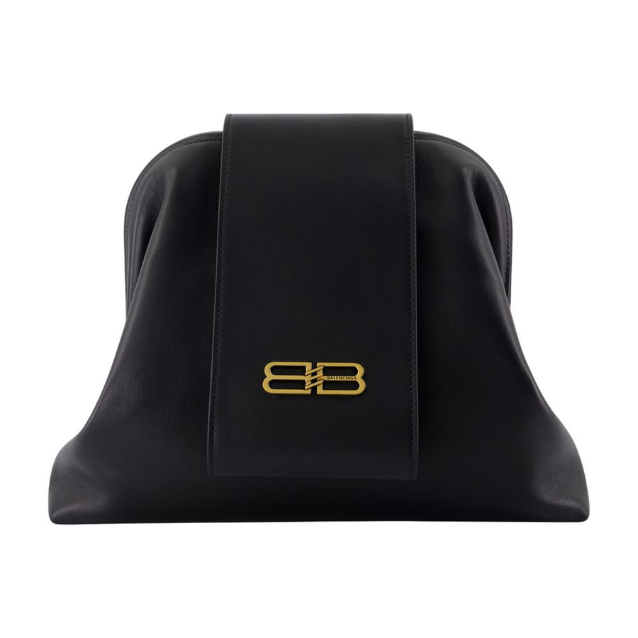Balenciaga Calfskin clutch in black