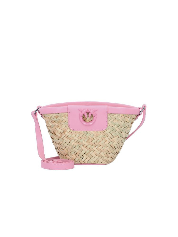 Pinko Cowhide shoulder bag in pink