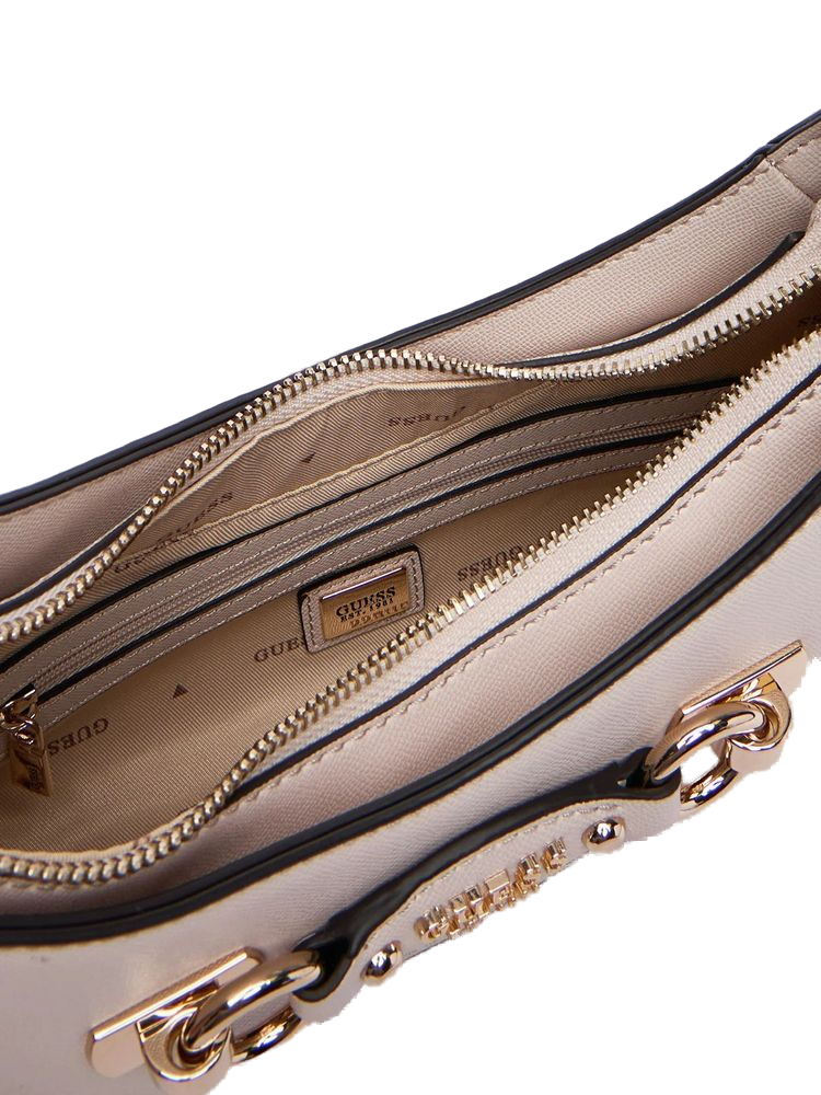 Guess 100% Polyurethane shoulder bag in beige