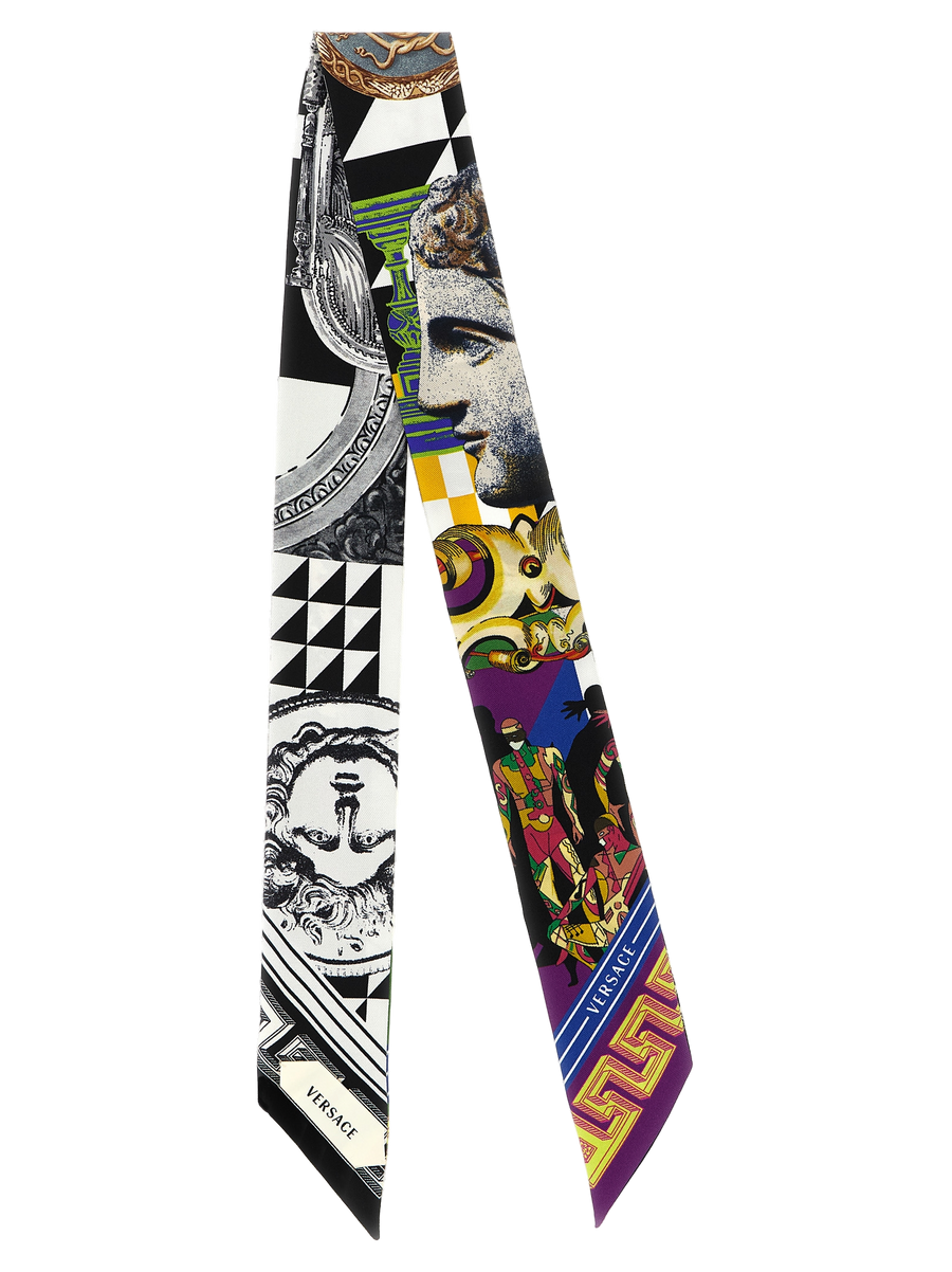 Multicolor Silk Foulard Accessory