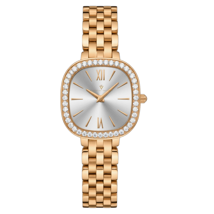 Christian Van Sant Stainless steel case watch in gold