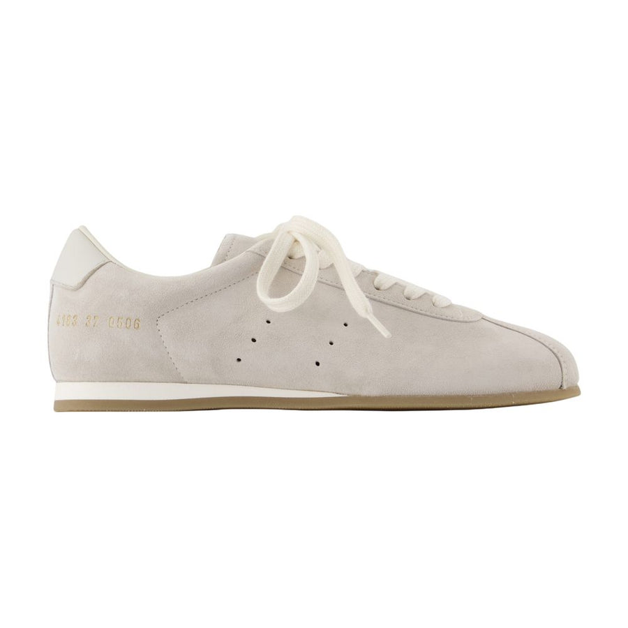 Common Projects Suede flat in white