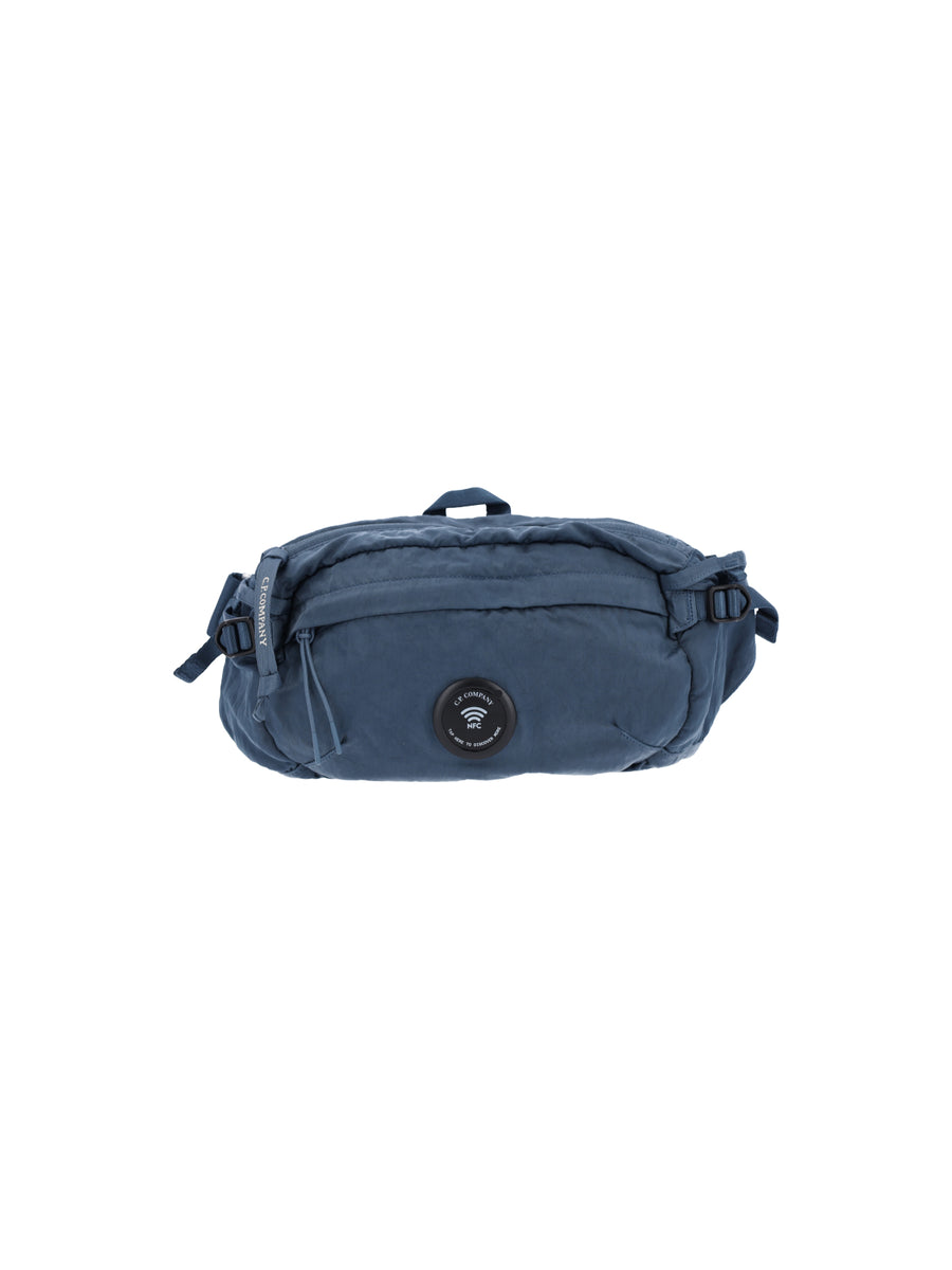 C.P. Company 100% Polyamide belt bag in blue