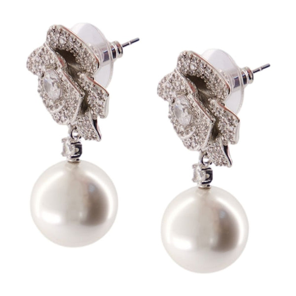 Self-Portrait earrings in silver