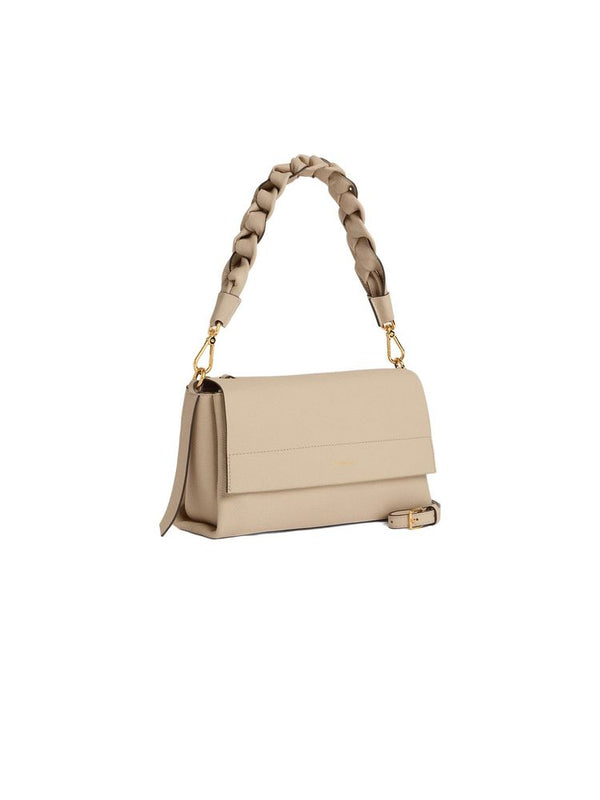 Coccinelle 100% Cowhide shoulder bag in beige