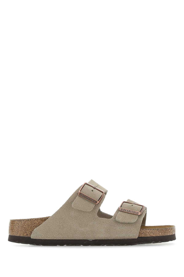 Sand Leather Arizona Slippers Taupe