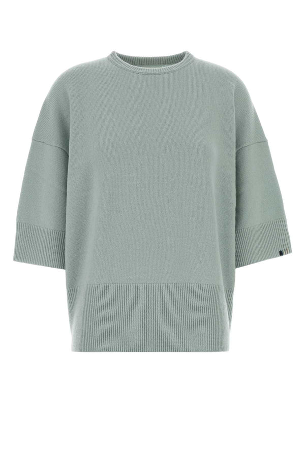 Pastel Light Blue Cashmere Nâ°433 Sweater Glass Exterior: Maglieria