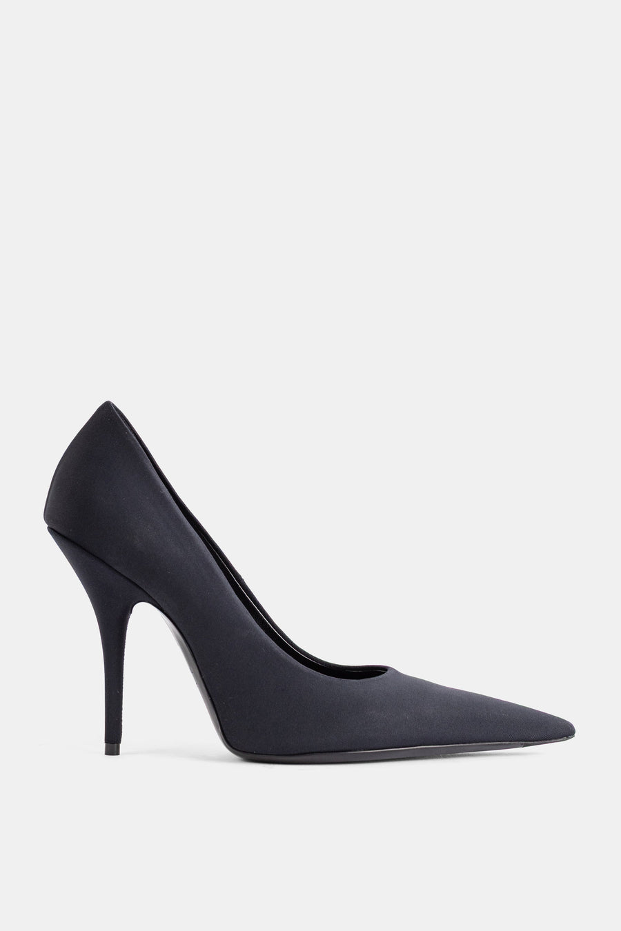 Balenciaga Matte black spandex pump in black