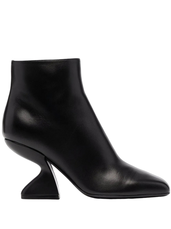 Ferragamo Leather ankle boot in black