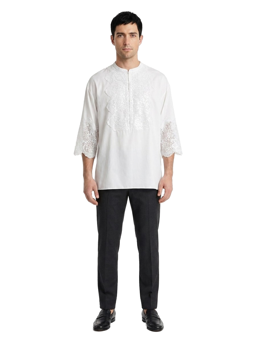 White Cotton Dress Shirt