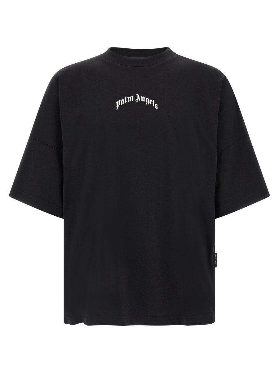 Palm Angels 100% cotton t-shirt in black