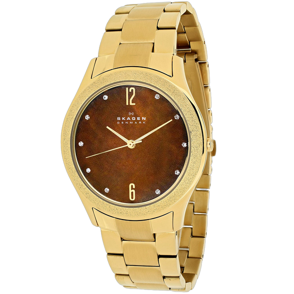 Skagen Stainless steel case watch in gold