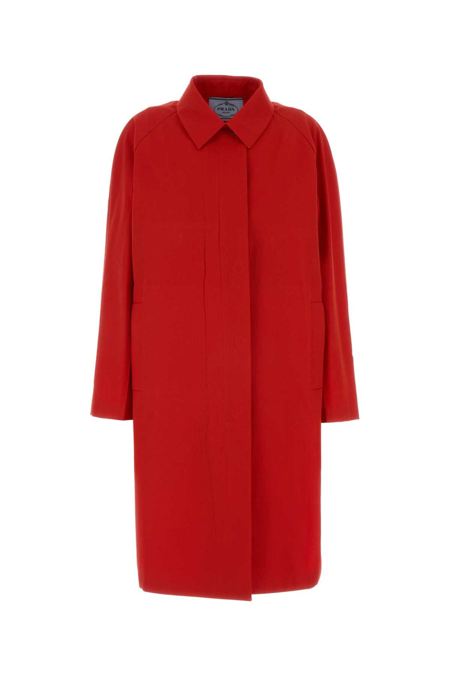 Prada 65% Recycled polyester coat in red