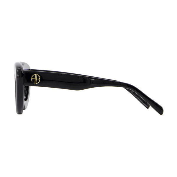 Anine Bing A-12-10604-BLK1 acetate sunglasses in black