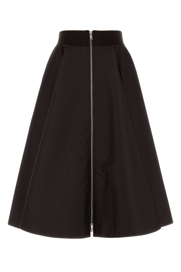 Dark Brown Re-Nylon Skirt Moro Gonne