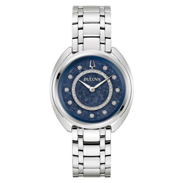 Bulova Stainless steel case watch in blue