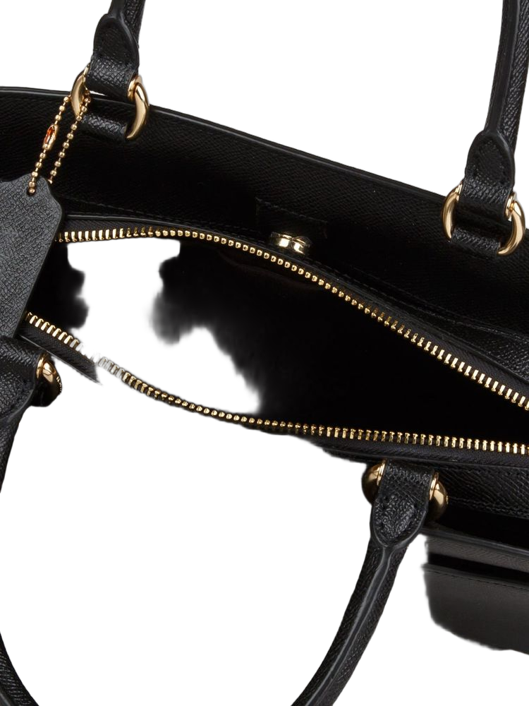 Coach 100% Crossgrain Leather crossbody bag in black