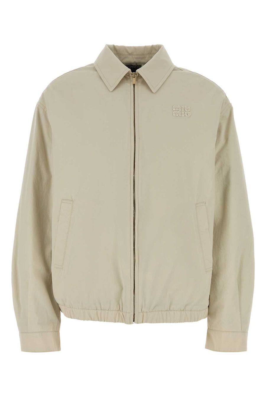 Ivory Cotton Jacket Sabbia Giubbini