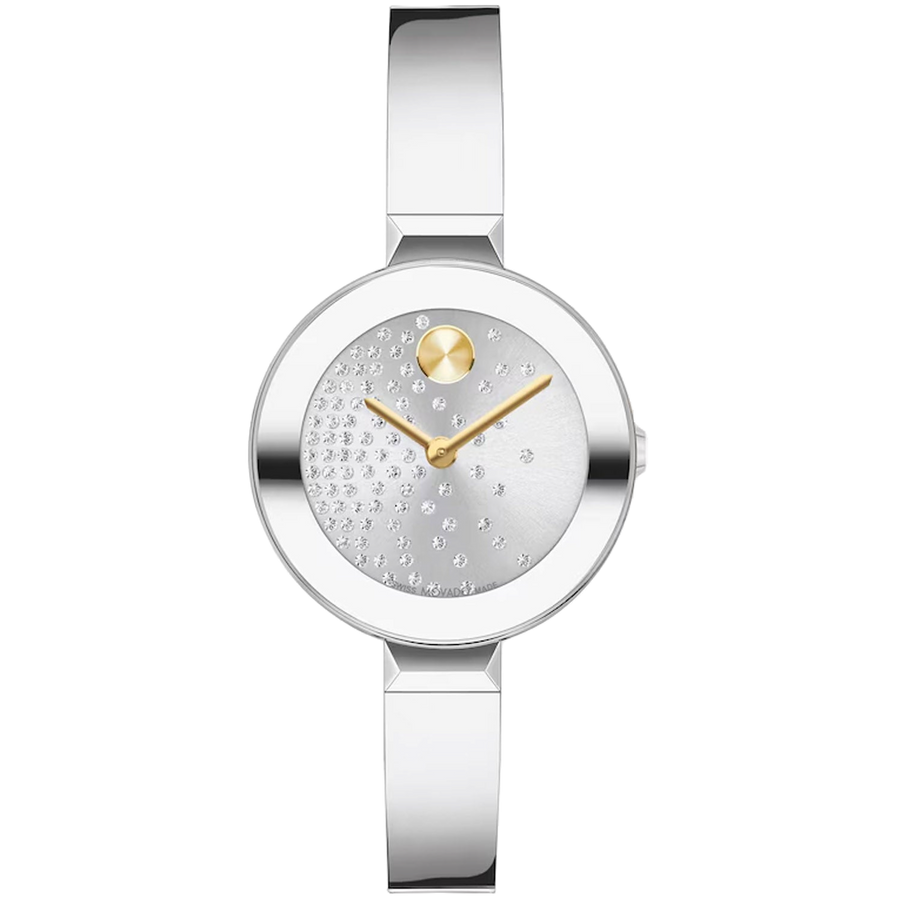 Movado Stainless steel case watch in silver