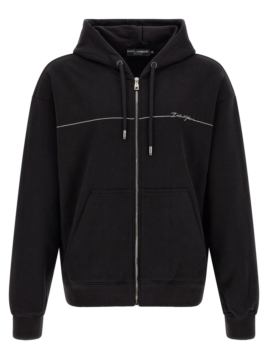 Black Cotton Sweatshirt Clothing