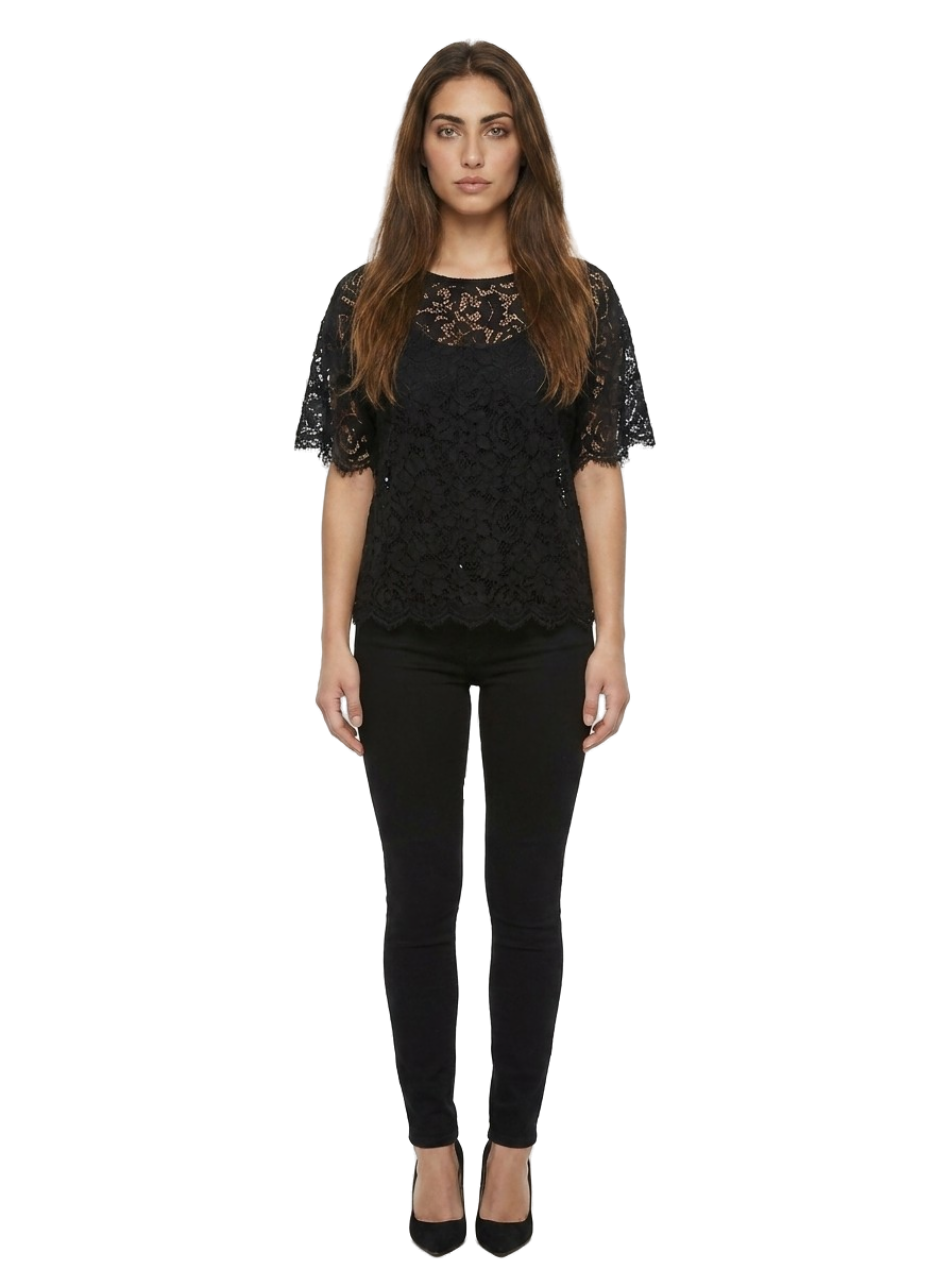 Black Cotton T-Shirt