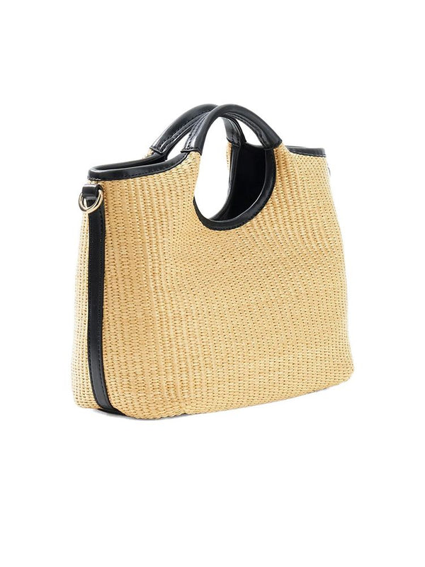 Guess 52% Polypropylene top handle bag in beige