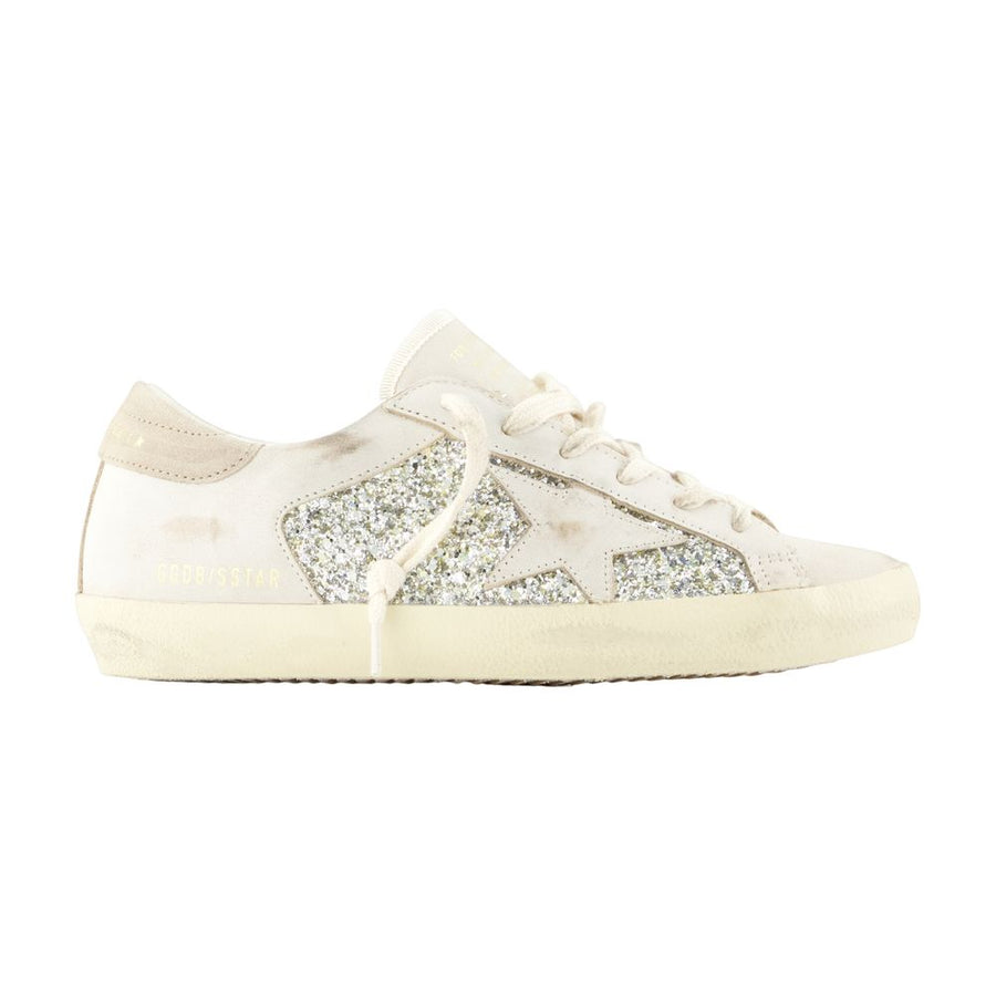 Golden Goose Deluxe Brand calfskin sneakers in white