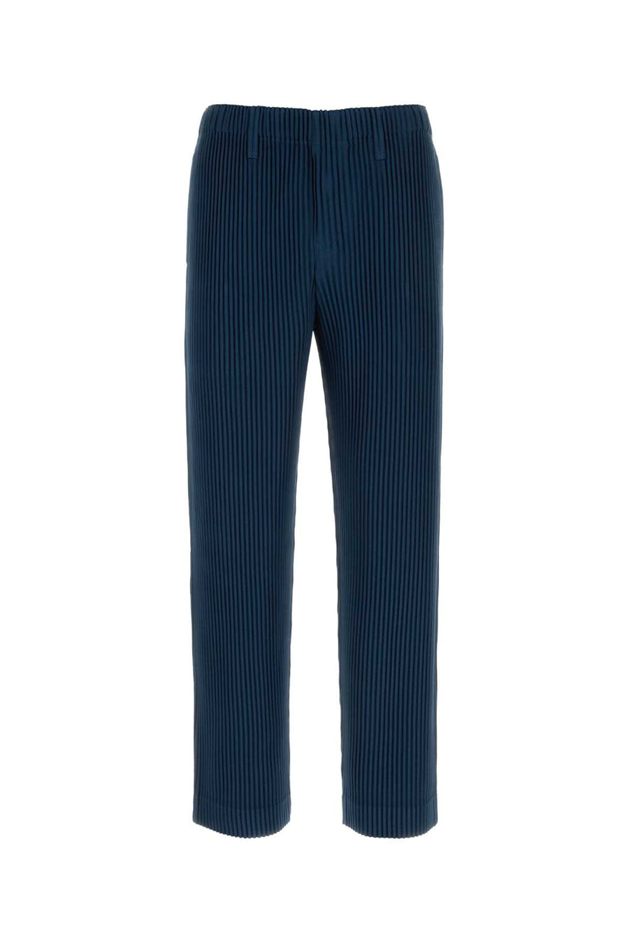 Homme Plisse' Issey Miyake Pleats 100% Polyester trousers in navy