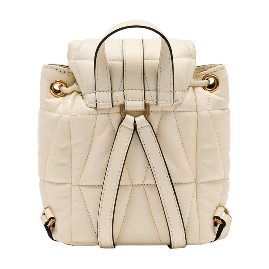Versace Lambskin backpack in white
