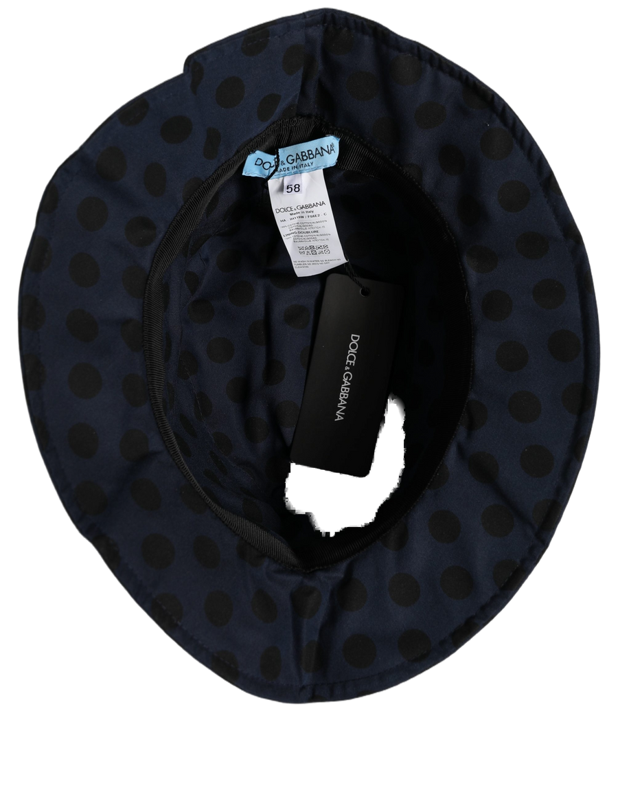 Dolce & Gabbana HAT10018 100% Cotton bucket hat in navy