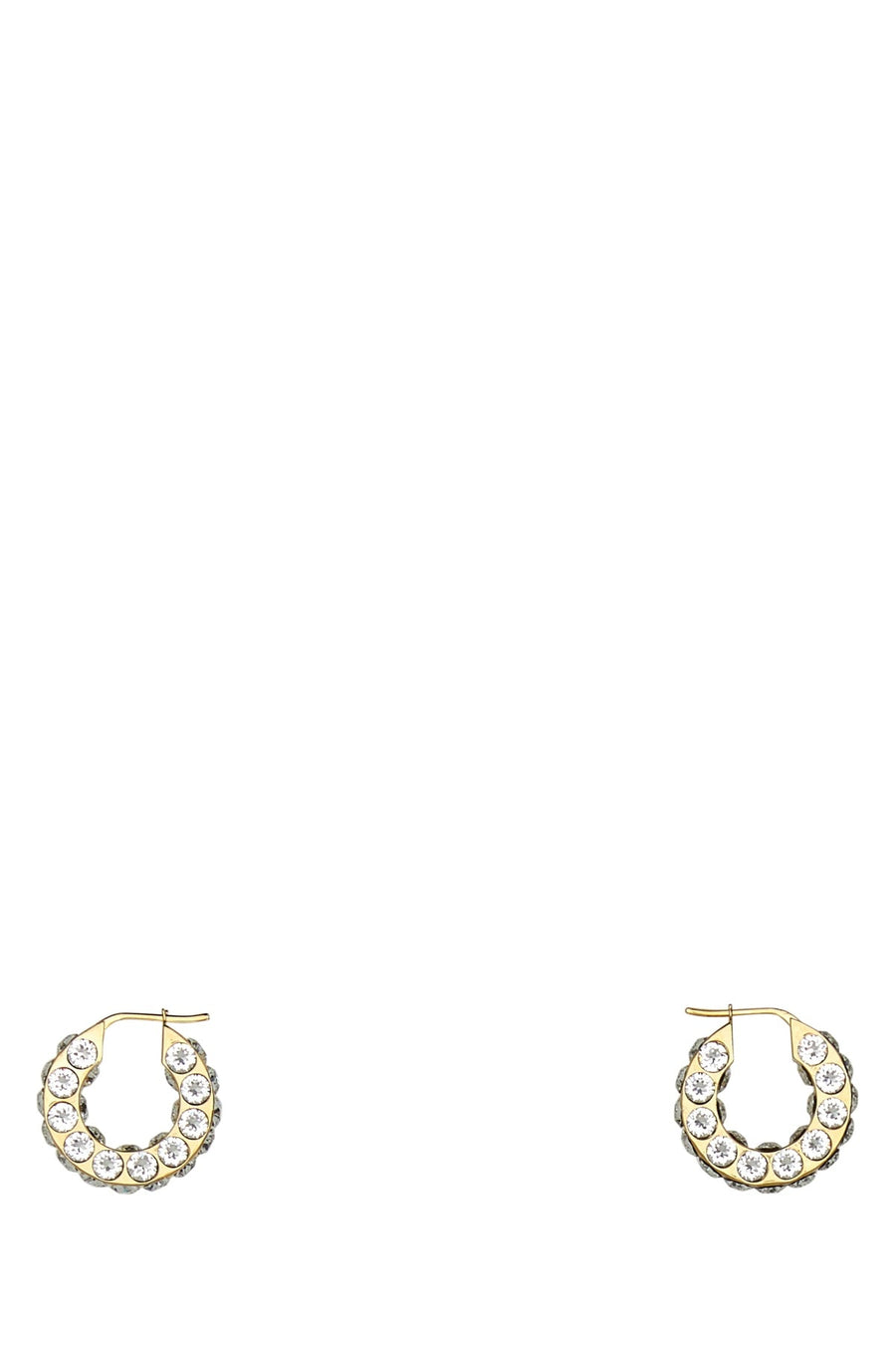 Amina Muaddi Whicrygoldbase Gold-plated metal with crystal stones earrings in gold