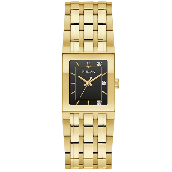 Bulova Stainless steel case watch in gold