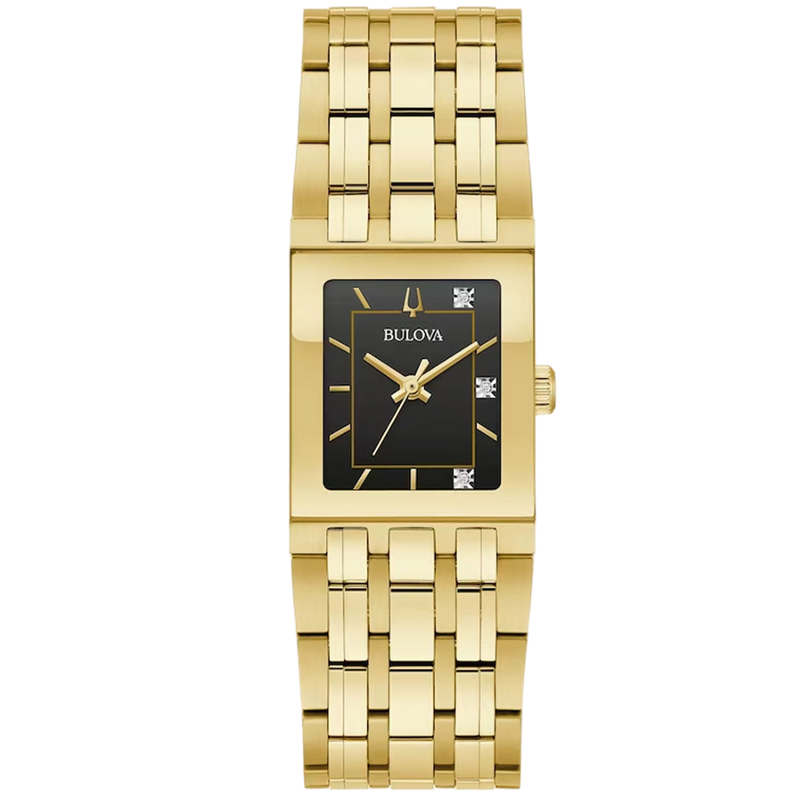 Bulova Stainless steel case watch in gold
