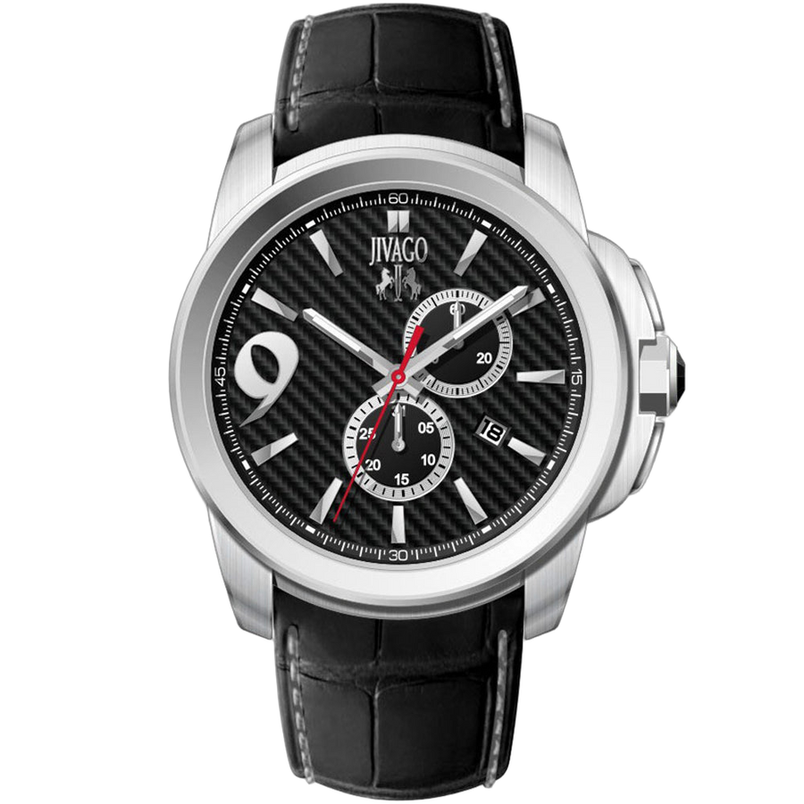 Jivago Stainless steel case watch in black
