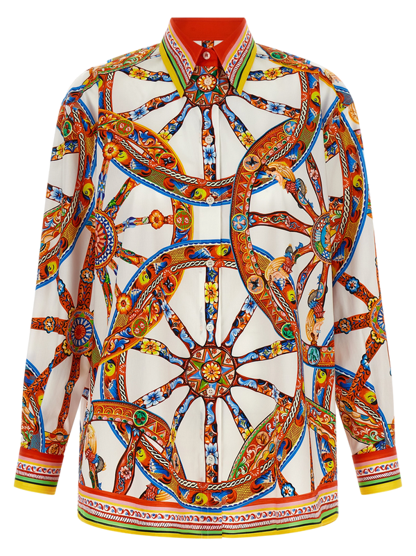Dolce & Gabbana 100% cotton blouse in multicolor