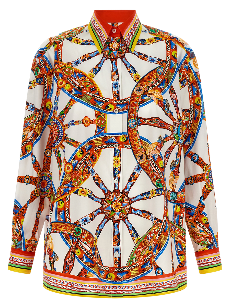 Dolce & Gabbana 100% cotton blouse in multicolor