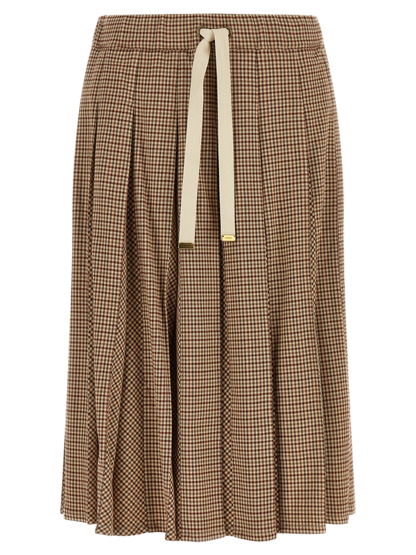 Moncler 85% viscose skirt in beige