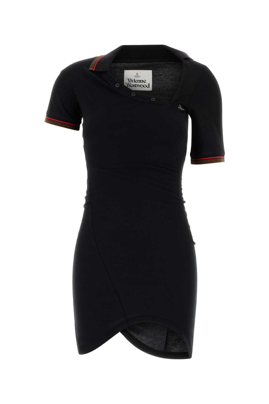 Black Piquet Polo Shirt Aw26black Exterior: Cotton Abiti