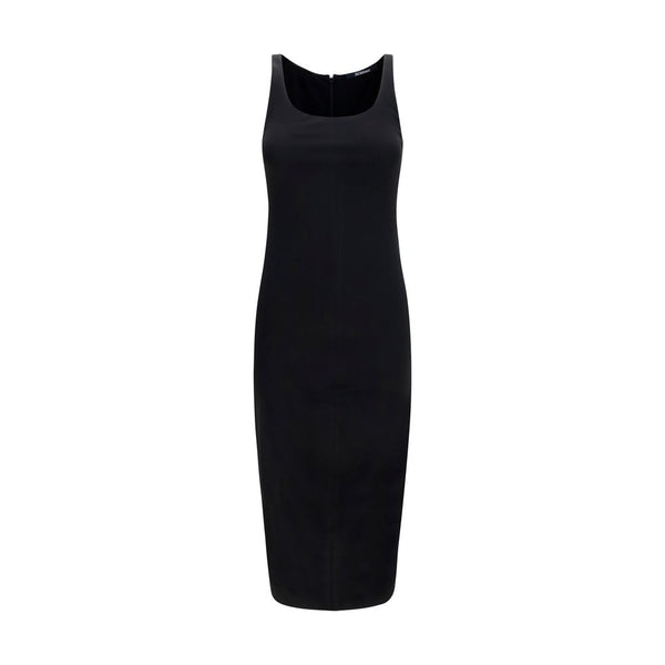 Jacquemus 72% Viscose dress in black