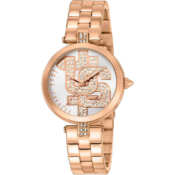 Just Cavalli Stainless steel case watch in rose gold