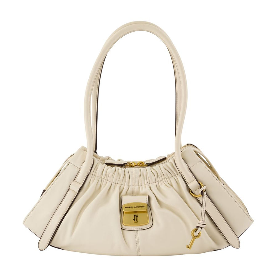 The Satchel Shoulder Bag - Marc Jacobs Leather Ivory Lambskin / Shoulder-hobo-bags