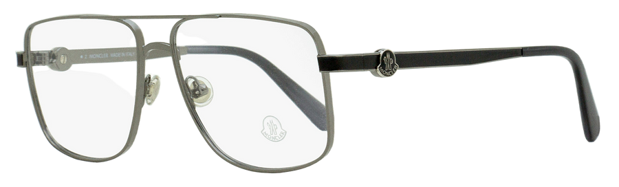 Moncler Pilot Eyeglasses Ml5178 008 Gunmetal-Gray 55mm Gunmetal/gray Metal/plastic(acetate)