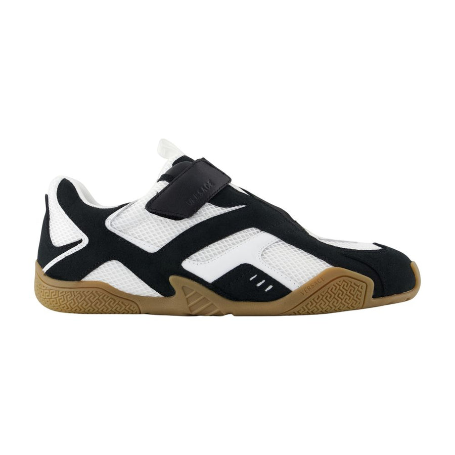 Versace Calfskin sneaker in multicolor