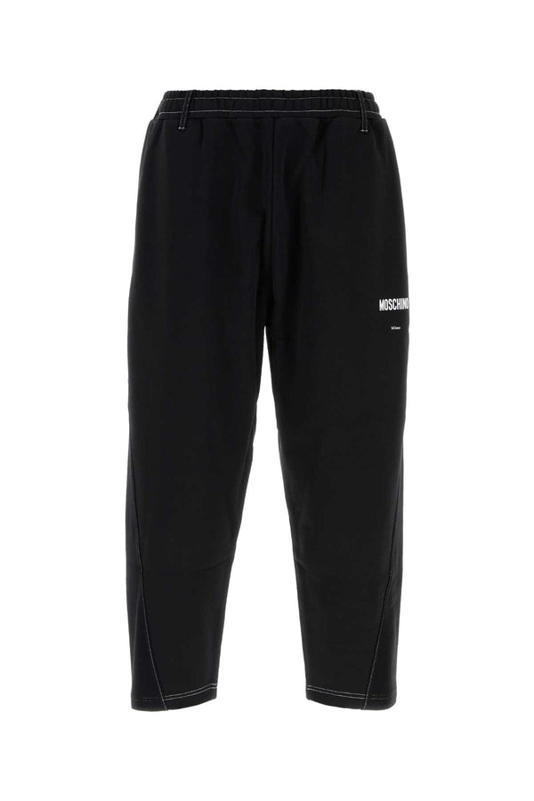 Black Cotton Joggers Fantasianero Exterior: Pantaloni