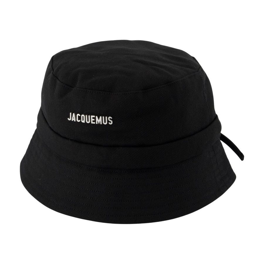 Jacquemus ACU00001AE00014-990 Cotton bucket hat in black